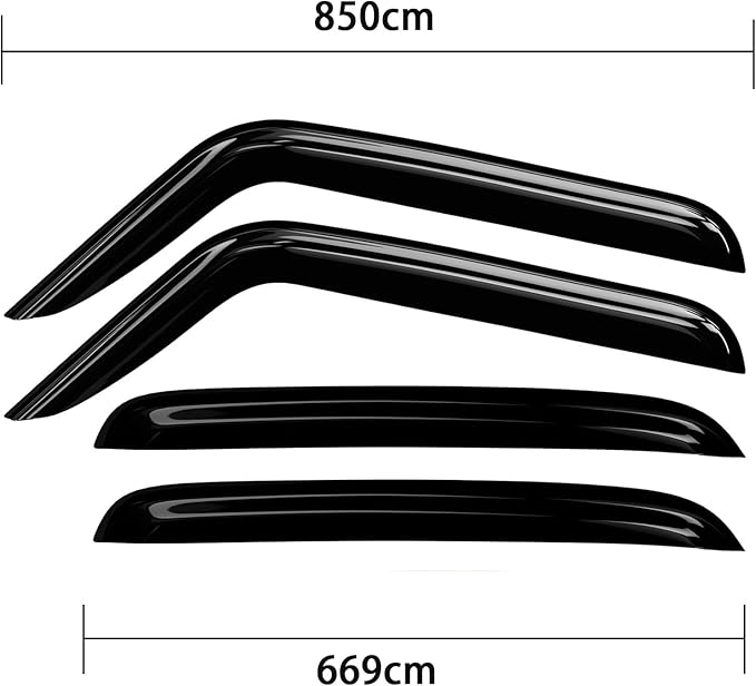 Window Visors Rain Guards for Jeep Wrangler JL 2018-2024