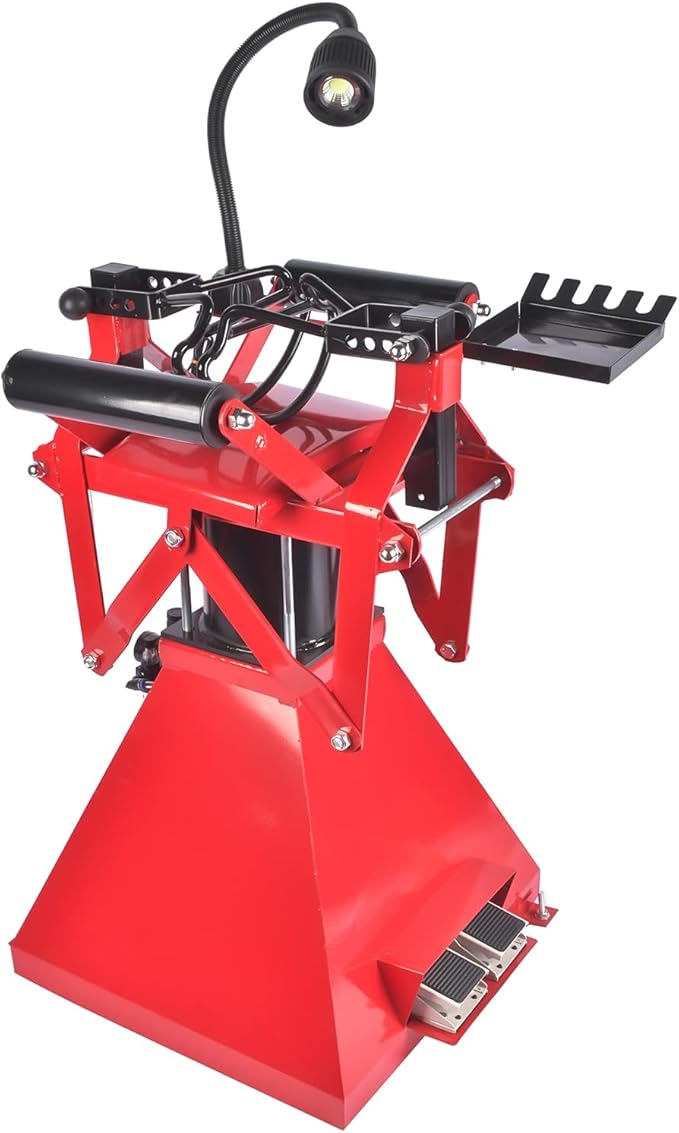 Tire Spreader Changer with Light Tire Repair Machine Wheel Patching Plug Tool for 4-15" Wide Auto Tire Repair