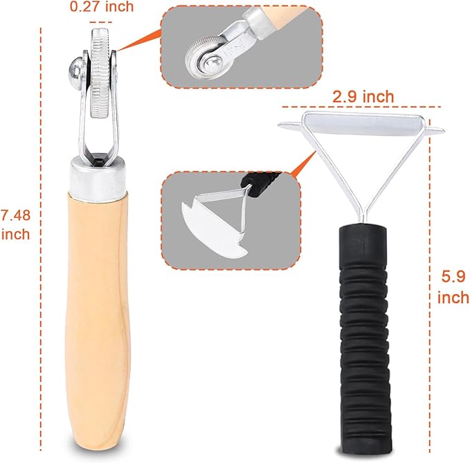 Tire Patch Repair Tools Tire Tungsten Carbide Buffing Wheels 25mm 42mm Tire Patch Roller Scraping Cutter for Car Tire Grinding Polishing Accessories Kit