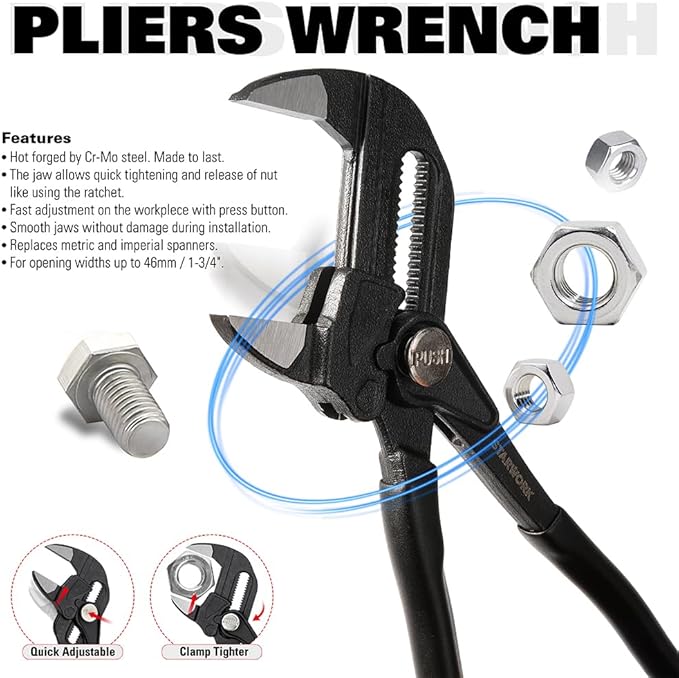 STARWORK TRUE MECHANIC™ 169-Piece Mechanics Tool Set, Professional, Metric