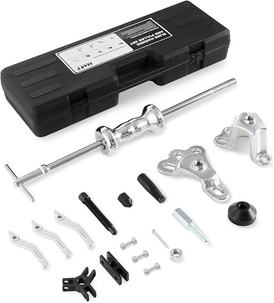 Orion Motor Tech Slide Hammer, 9-Way Internal/External Slide Hammer Puller Set - Pulls Hubs, Rear Wheel Axle Shafts, Bearings, Bushings, Seals, Retainers