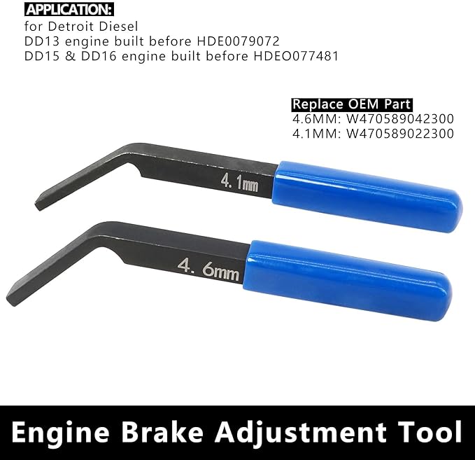 DPTOOL Engine Camshaft Timing Tool Kit Compatible with Detroit Diesel DD13 DD15 DD16 Engine TDC Locating Pin Brake Adjustment Tool Barring Tool Fuel Line Socket Replace W47058090900 W470589104000
