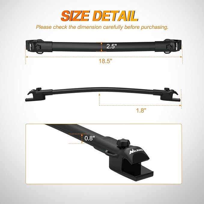 Nilight Roof Rack Cross Bars Fit for Toyota Sienna 2011 2012 13 14 15 16 17 18 2019 2020 with Side Rails, Adjustable Aluminum Car Crossbars for Cargo Carrier Luggage Bike Kayak Rooftop Tent Snowboard