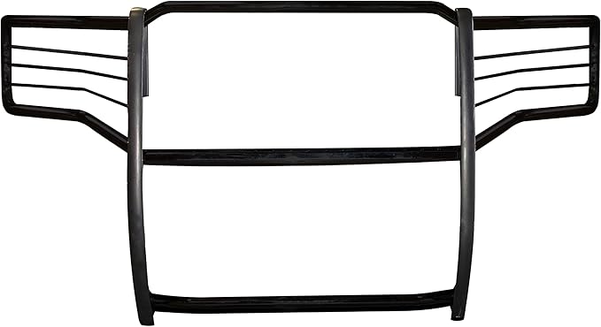 Black Horse Grille brush Bumper Guard Modular Black Compatible with 2015-2019 GMC Sierra 2500 HD|2015-2019 GMC Sierra 3500 HD-17GS14MA