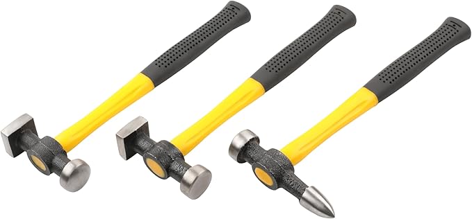 HFS(R) 7 Pcs Set Auto Body Fender Repair Tool Hammer Dolly Set