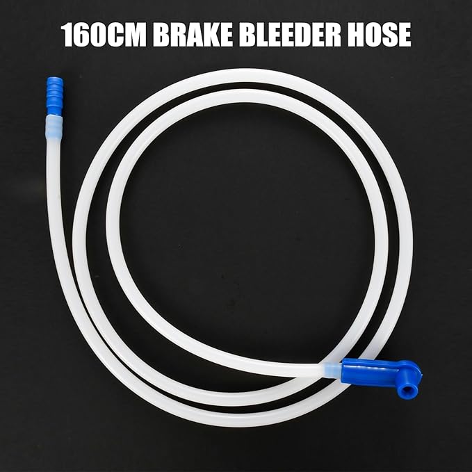 4.92 FT Brake Fluid Bleeder Hose, Brake Bleeding Change Hose Oil Fluid Extractor Tool with Adapter for Car Motorcycle Braking System Repair Tool