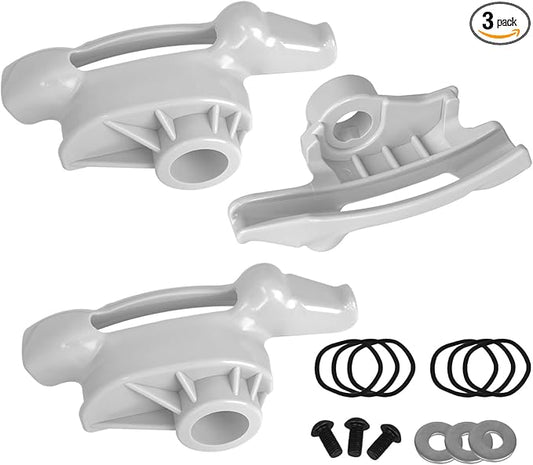 Tire Changer Low Profile Mount Head, TC184432 Demount Head Kit Fit for Coats, Tire Machine Changer Mount Head, 3Pack Tire Changer Duck Head For Low Profile Tires - Larger Channel For Difficult Wheels