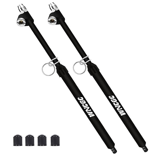 Tire Pressure Gauge 10-150 PSI, Heavy Duty Air Gauge Tire Pressure with Two Side Aluminum Scaleplate, Dual Head Truck Tire Gauges for Tire Pressure, 2 Pack