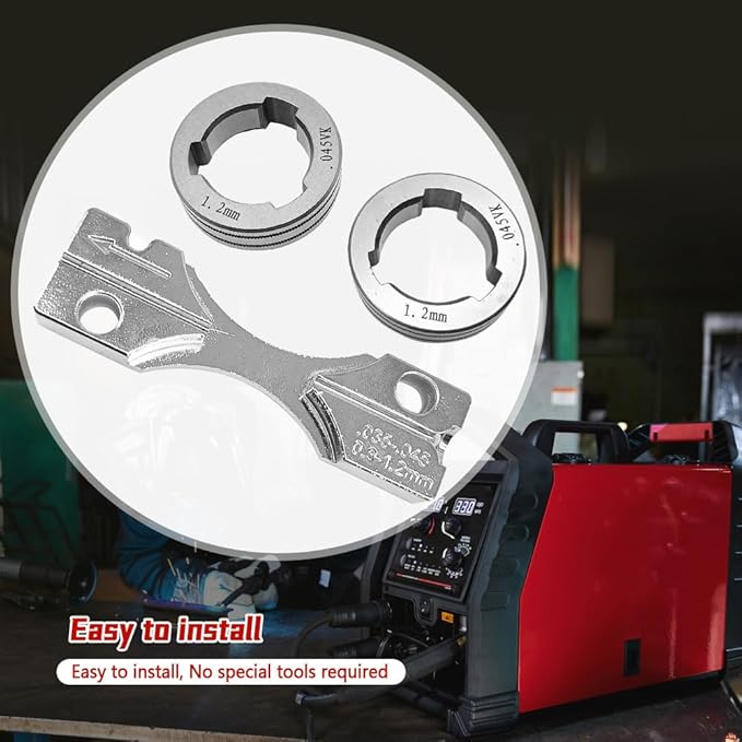 KP1696-035C Drive Roll Kit .045" V-Groove Fit for Lincoln 216 255XT 350MP MIG Welder for 25M LF-72 LN-15 LN-25 PRO Dual Power Wire Feeder for Flux Core