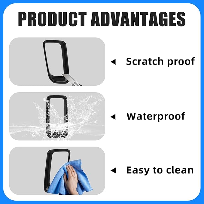 JINCHEN 7pcs Grill Mesh Inserts Clip-on Compatible with Jeep Compass 2011-2016, Front Grill Inserts Grille Cover Frame Trims (Bright black)