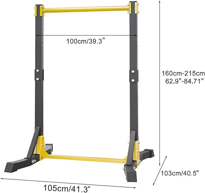 Pull Up Station, Max Bearing 400 LBS, Portable Power Tower Pull up Bar Station, Free Standing Pull Up Bar Stand for Home Gym, Pull Up and Dip Station with 11 Gears Adjustment, Black