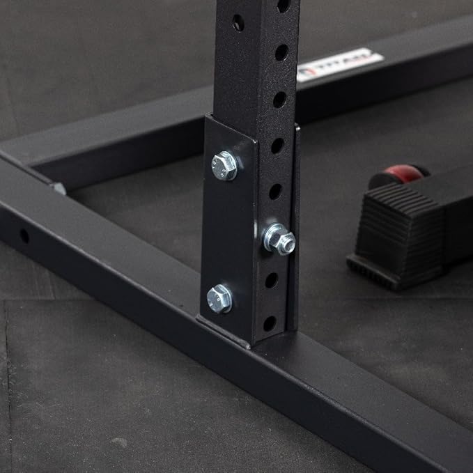 Titan Fitness T-3 Series 73.5" Squat Stand, 1,000 LB Capacity, Short Squat Rack for Home Gym, Space Saving Power Rack with Westside Hole Spacing, J-Hooks