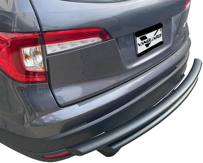 VANGUARD VGRBG-1291-1191BK Black Powdercoat Double Layer Rear Bumper Guard | Compatible with 19-25 Honda Passport / 16-22 Honda Pilot