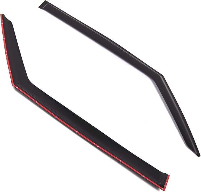 Tuningpros WD2-783 Dark Smoke 2 Pcs Set Window Visor (Outside Mount) Deflector Rain Guard Compatible with 2013-2016 Mini Paceman