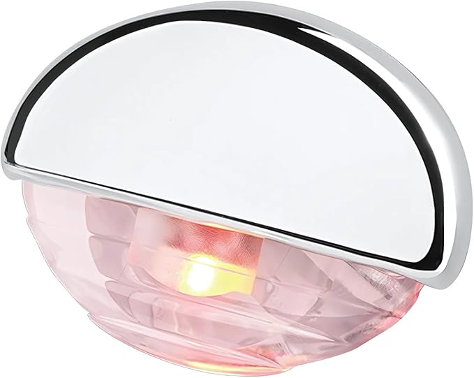 SEAFLO 04 Series LED Oblong Courtesy Light – Multi-Color, 12V, 0.2W, IP67, Flush Mount Step/Deck Accent Light for Boats RVs Caravans, Durable PC Housing, 1.78” x 1.25” x 0.81”, 4-Year Warranty