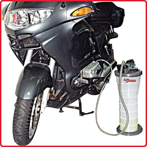 LUMAX LX-1314 Gold/Silver Manual/Pneumatic 2-in-1 Fluid Extractor (2.6G 10L Capacity). Suitable for Brake Fluid, Engine Oil, Gear Oil, Transmission Fluid, Water, etc.