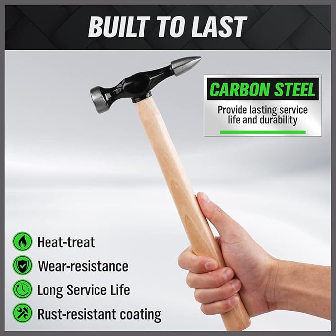 SWANLAKE 7 Piece Auto Body Repair Kit, Auto Body Tools, Auto Body Repair Tools with Carbon Steel Hammer Heads