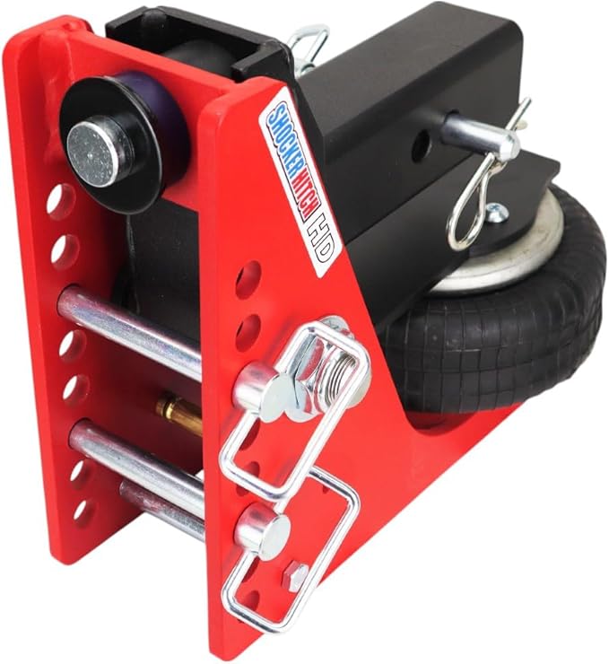 Shocker HD Combo Air Hitch & Sway Control Towing Kit, Fits 2-1/2" Hitch Silver Combo 2" & 2-5/16" Balls
