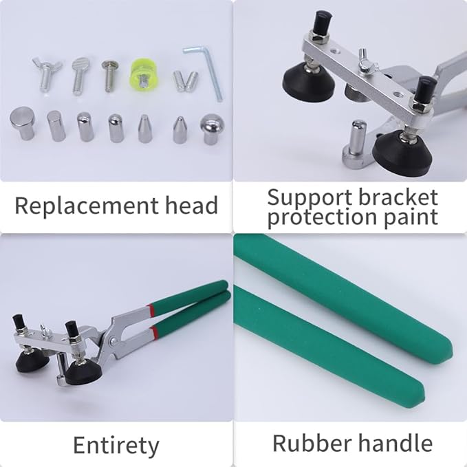 Paintless Dent Repair Kit Fender Edge Plier Heavy Duty Car Door Panel Dent Puller Fix Tool Metal Crimp Vise Auto Fender Panel Leaf Edge Pliers Repair Tools