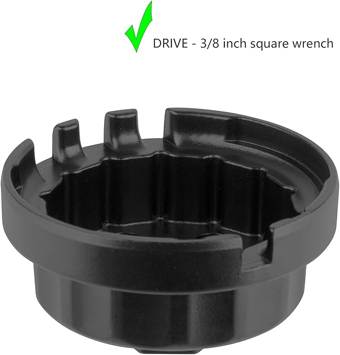 Moker Upgraded for Toyota Oil Filter Wrench, 64mm 14 Flute Aluminum Tool for Easy Oil Filter Removal, Compatible with Toyota, Lexus, and Scion Vehicles Equipped with 2.5L to 5.7L engines