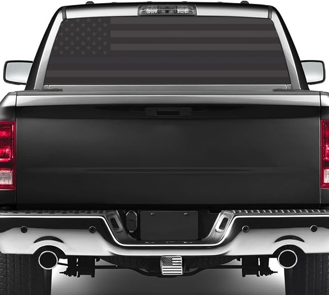 eVerHITCH USA Flag Metal Trailer Hitch Cover Plug (Fits 2" Receivers, Black & Chrome)