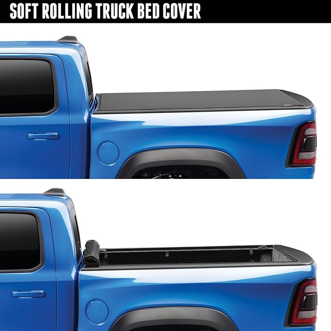 RealTruck TruXedo Pro X15 Soft Roll Up Truck Bed Tonneau Cover | 1479101 | Fits 2017 - 2024 Ford F-250/350/450 Super Duty 6' 10" Bed (81.9")