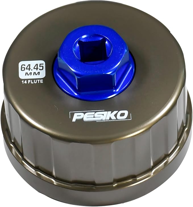 64mm 14 Flute Oil Filter Wrench for Toyota, Lexus and Scion, Precision Machined Aircraft Aluminum Oil Filter Removal Tool for Easily Remove Oil Filter