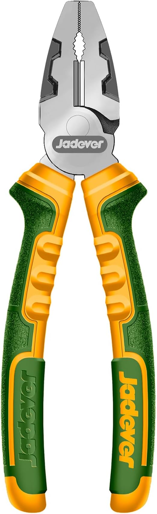 8-Inch High Leverage Combination Pliers, High Leverage Lineman's Pliers, Nail Holder & Spanner & Deburring Function, 30% Labor Saving, Black Polished