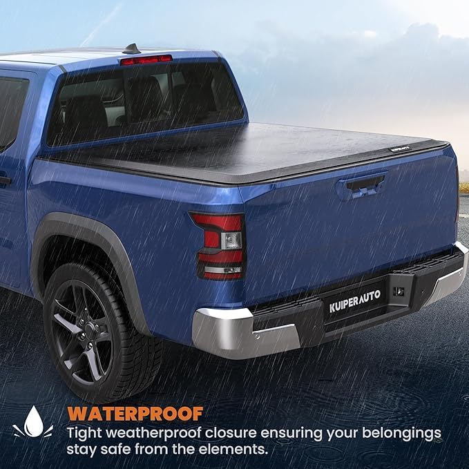 6.7 FT Soft Roll-Up Tonneau Cover Compatible for 2016-2024 Nissan Titan (not Compatible for Titan Box) On Top Vinyl Truck Bed Cover-80