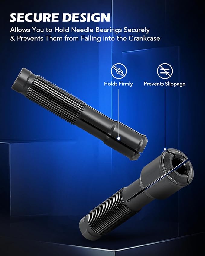 Orion Motor Tech Wheel Bearing Puller Tool Kit Compatible with Harley Davidson Motorcycles, Wheel Bearing Remover Installer Tool Set for 0.75" 1" 25mm Bearings Compatible with Hogs from 2000