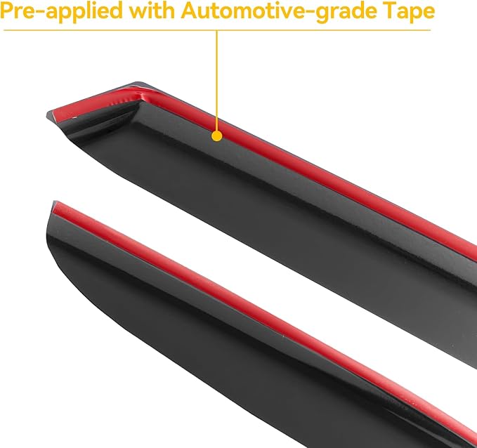 Window Rain Guards Visors for 2002-2008 Dodge Ram 1500 Regular Cab, Out-Channel Window Vent Wind Deflectors Shades for 2003-2009 Ram 2500 3500 Standard Cab