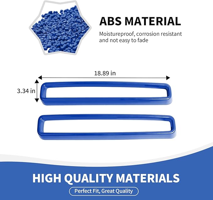 Front Grille Inserts Grill Guard Compatible with 2015-2024 Dodge Challenger Exterior Accessories, Blue