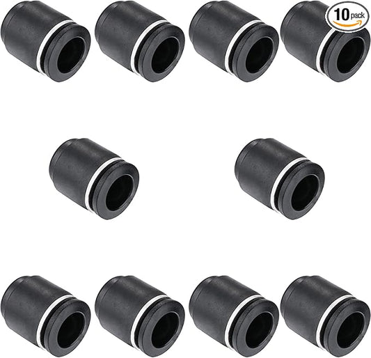 10PCS 3/8 Inch Tube OD Pneumatic Cap Plug Fitting, PPF-3/8 Plastic Push-in Connect Fitting
