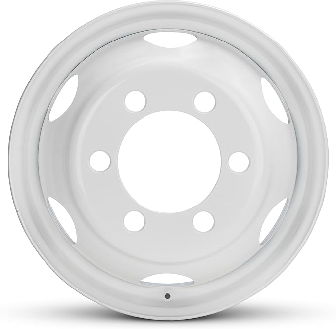 For 1995-2025 Isuzu NPR NQR NRR 19.5 Inch White Steel - Genuine OEM Rim - Road Ready Truck Wheel