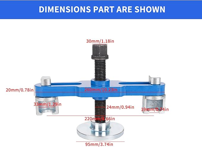 Rear axle hub Puller, hub Removal Tool, Heavy-Duty Drive axle hub Bearing Puller, Suitable for 6-8 Transport Trucks and Equipment, Making Maintenance Work Easier and Faster
