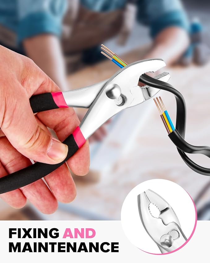 39pcs Pink Household Tool Set, Essential Hand Tool Kit with Plastic Toolbox for Home Repairs, DIY & Crafts, Perfect for Students & Everyday Use