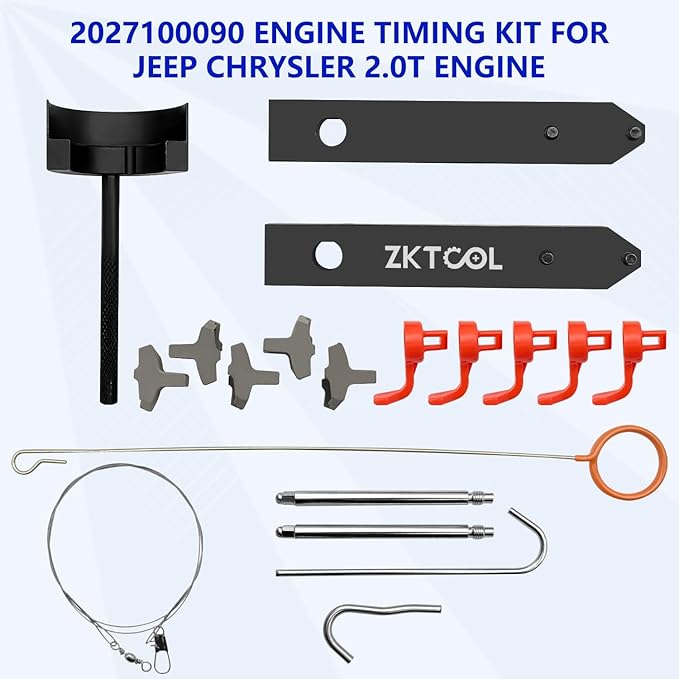 ZKTOOL 2027100090 Engine Oil Pump Balance Shaft Tool Kit for Jeep Chrysler 2.0T Engine, Engine Timing Tool,Oil Pump Adjustment and Alignment Tool.