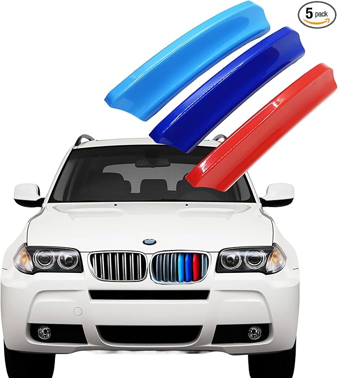 Automotive Grille Inserts for BMW X3 E83 LCI 2007-2010 7 Grilles, Front Grill Accessories