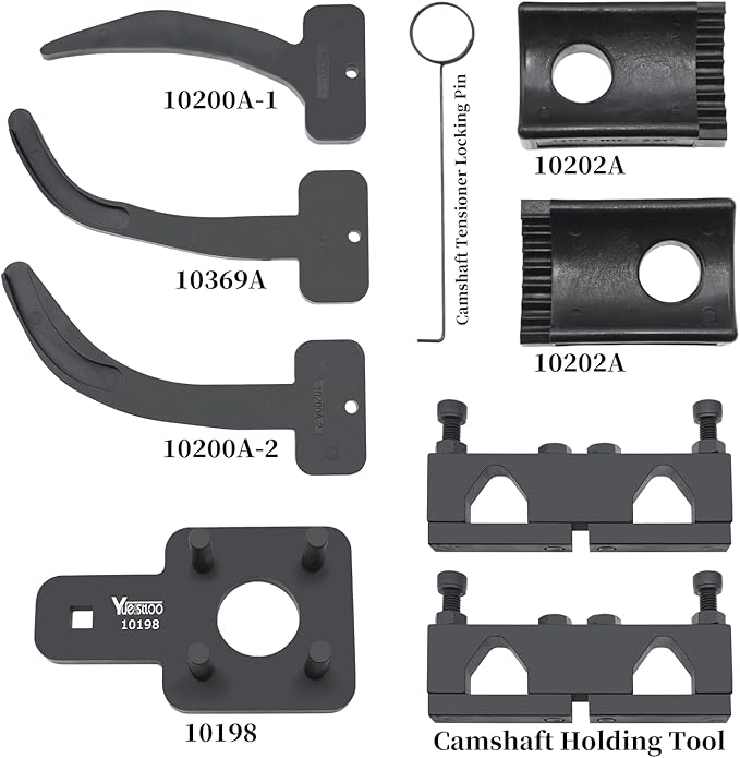 Camshaft Phaser Timing Chain Tool, Camshaft Holding Tool Crankshaft Pulley Wrench Compatible with VW Chrysler Dodge 3.6L Pentastar Engine, Replace 10369 10200A 10202 10198A 2025200090