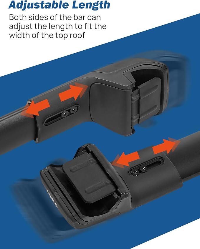 JOYTUTUS Lockable Car Roof Rack Cross Bars Only Compatible with Toyota RAV4 Adventure/TRD Off-Road 2019-2024, Aluminum Anti-Rust Cross Bars for Rooftop Cargo Carrier Luggage Kayak Canoe Bike