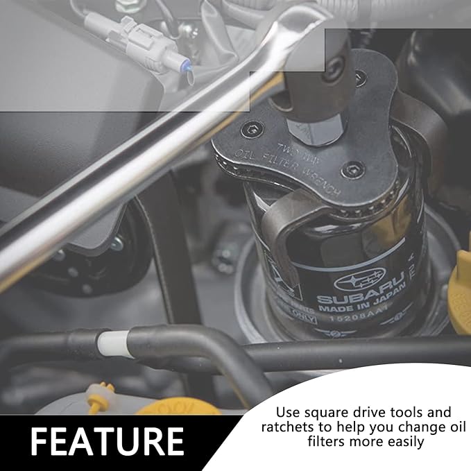 Universal Adjustable Oil Filter Wrench, Carbon Steel, 3-Jaw Design, 2.5-4.5 Inch Range, Suitable for Cars, Trucks, Motorcycles, Lawn Mowers