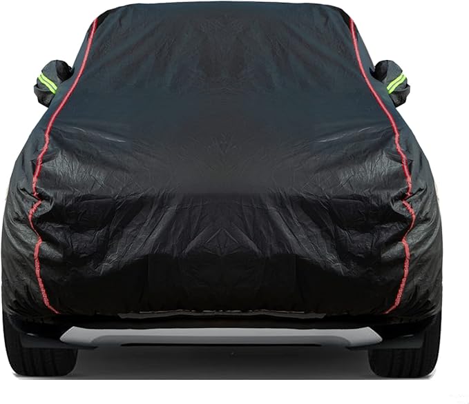 Breathable New Material, Waterproof Car Cover, Locks and Zipper Doors, Sunscreen Waterproof UV Prevention Snowproof Wind and Windproof,Suitable for Indoor Outdoor,for SUV (181" to 190") B11