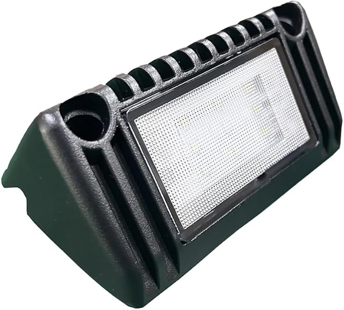 5 Inch LED RV Patio Lights Exterior, Awning Outdoor Porch Light Fixture, 12V/24V DC, 6000K Cool White, Down Angle Flood Beam, for Truck Boat Camper, Aluminum Housing Black Finish, 1 Pack