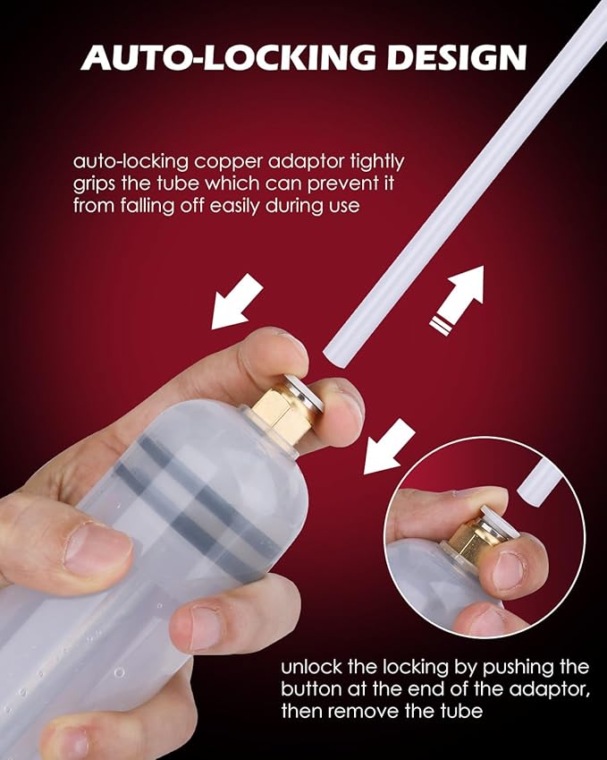 SEDY Fluid Extractor - 200cc Multi-Purpose Syringe, Oil Suction Pump, Manual Extraction and Filling Pump, Automotive Oil Syringe