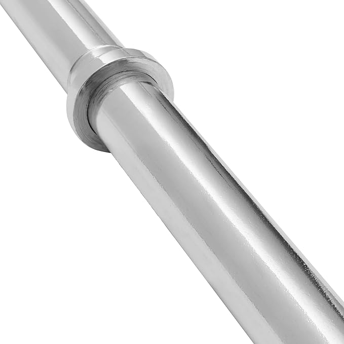 Philosophy Gym 1" Standard Weightlifting Barbell - Straight Bar with Smooth Sleeves