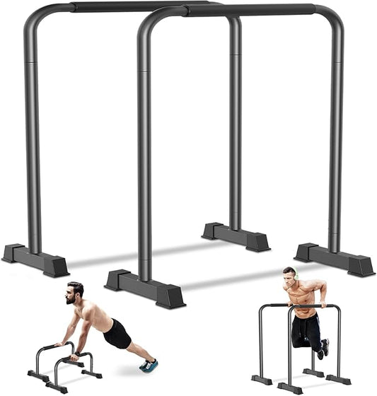 Dip Bar, 2-in-1 Adjustable Dip Stand Station for Home Workout, Heavy Duty Parallel Bars Workout Equipment for Strength Training