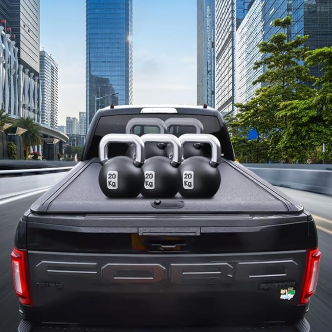 Retractable Hard Tonneau Cover Fits 2015-2025 Ford F-150 Truck Bed Tonneau Cover (Incl, Lightning/Raptor) (5.5 FT)