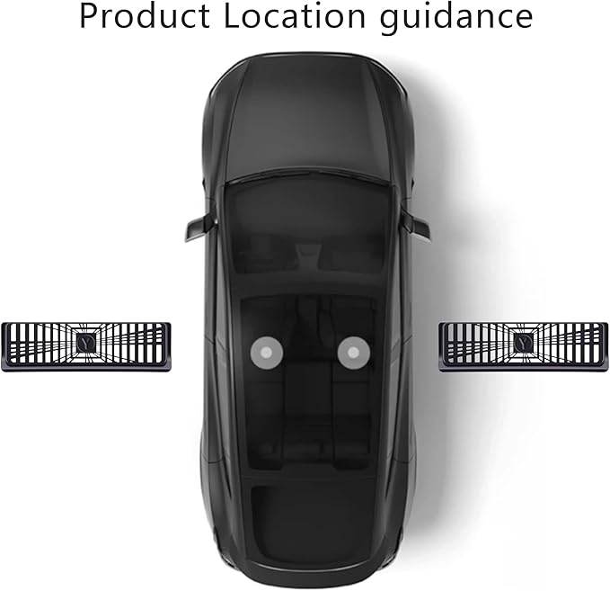 Backseat Floor Air Vent Cover for Tesla Model Y Juniper 2025 2026 Launch Series Accessories Air Flow Vent Grille Protection, Rear Under Seat Air Conditioning Outlet Grille Protector