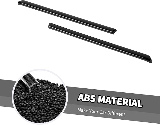 Jimen Compatible with Toyota 4Runner 2020-2022, Front Center Grille Inserts Cover Exterior Trim Accessories (Black)