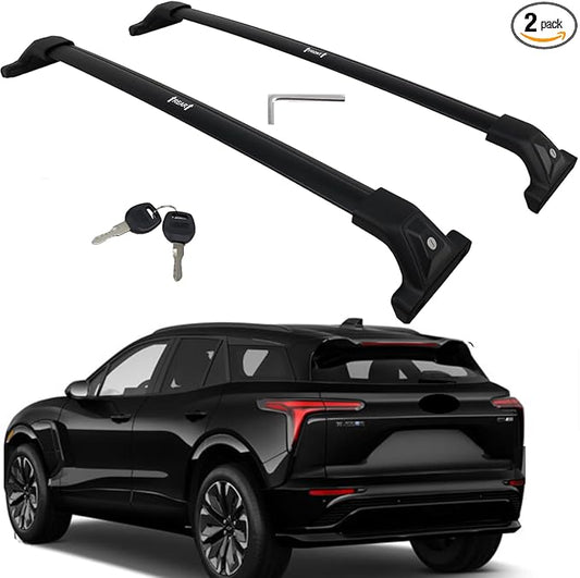 Upgraded 260lbs Lockable for Chevy Blazer EV 2024-2026 Roof Rack Cross Bars Rail Cargo Luggage Carrier Accessories